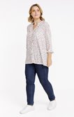 Chemise à pois volantée