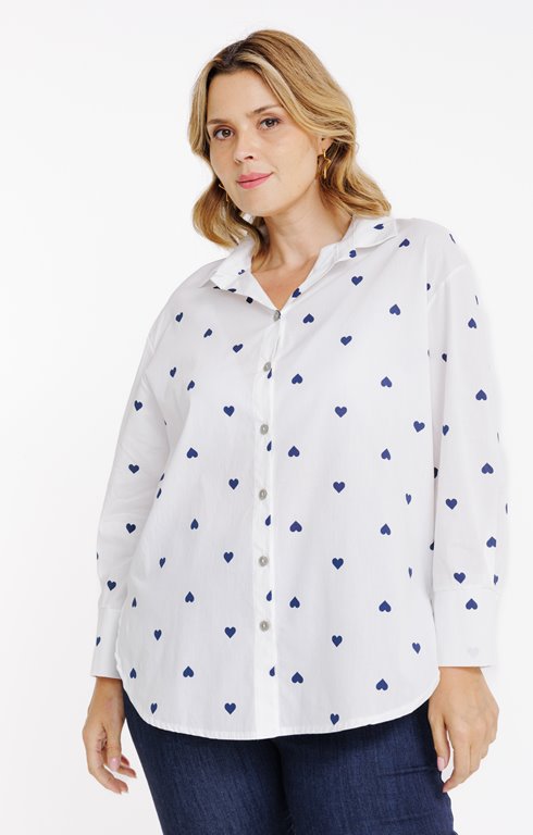 Chemise imprimée oversized