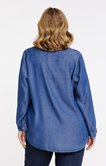 Chemise en jean avec froufrous