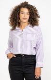Chemise rayée bicolore