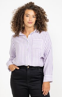 Chemise rayée bicolore