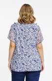 Tee-shirt imprimé bi-matière
