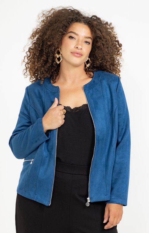 Veste unie zippée