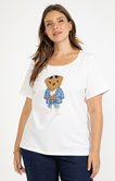 Tee-shirt avec ourson placé