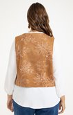Chemise 2-en-1 avec gilet brodé