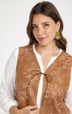 Chemise 2-en-1 avec gilet brodé