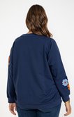 Sweat avec patchs fleurs