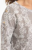 Tee-shirt maille chaude reliéfée fleurs