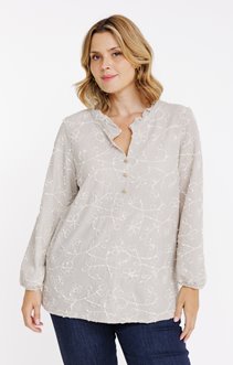 Tee-shirt avec cordes fleurs