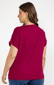 Tee-shirt avec décors reliéfés