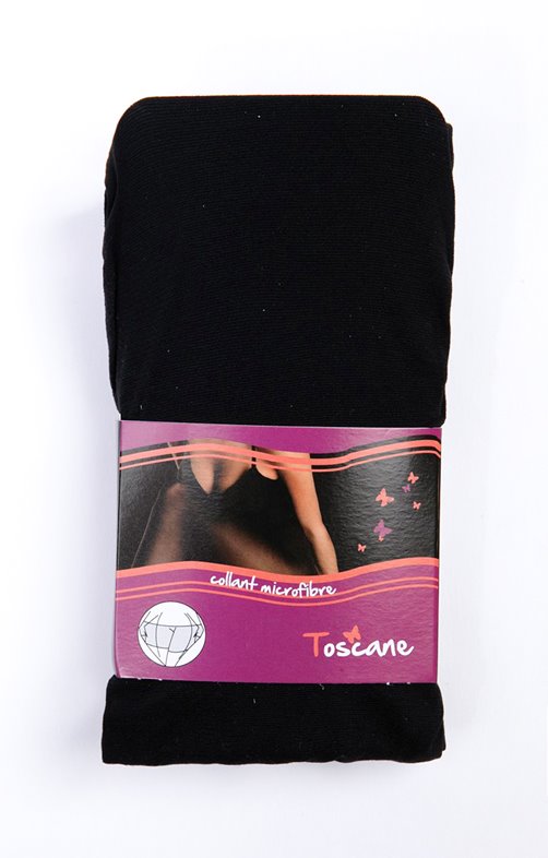 Collants unis noirs