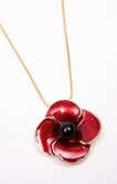 Collier coquelicot