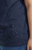 Tee-shirt avec broderies fleurs