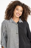 Chemise patch rayée