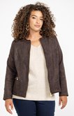 Veste brodée zippée