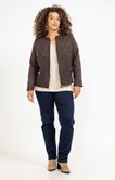 Veste brodée zippée