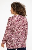 Chemise imprimé zèbre bicolore