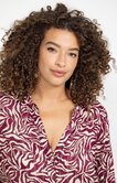 Chemise imprimé zèbre bicolore
