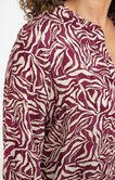 Chemise imprimé zèbre bicolore