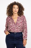 Chemise imprimé zèbre bicolore