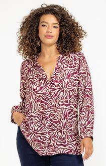 Chemise imprimé zèbre bicolore