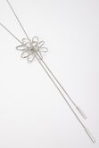 Sautoir fleur coulissante