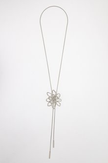 Sautoir fleur coulissante