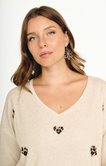 Tee-shirt maille chaude imprimé