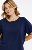Tee-shirt uni décoré