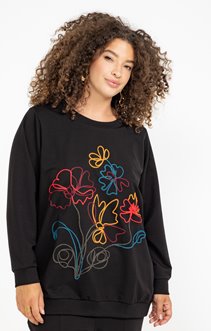 Sweat avec broderies
