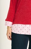 Pull 2-en-1 avec chemise rayée