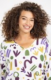 Tee-shirt maille chaude imprimé