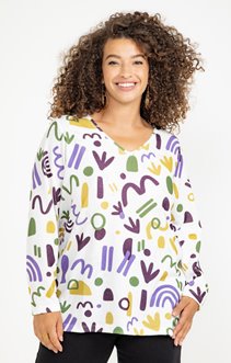 Tee-shirt maille chaude imprimé
