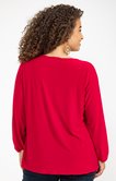 Tee-shirt encolure V fantaisie