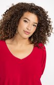 Tee-shirt encolure V fantaisie