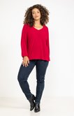 Tee-shirt encolure V fantaisie
