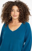 Tee-shirt encolure V fantaisie