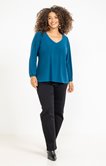 Tee-shirt encolure V fantaisie