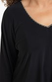 Tee-shirt encolure V fantaisie