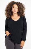 Tee-shirt encolure V fantaisie