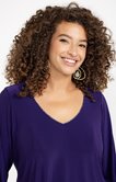 Tee-shirt encolure V fantaisie