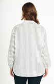 Chemise rayée avec boutons fantaisie