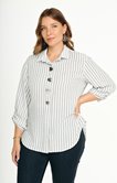 Chemise rayée avec boutons fantaisie
