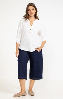 Jupe culotte en jean large