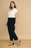 Pantalon large style barrel
