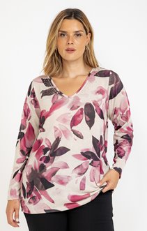 Tee-shirt maille chaude imprimé