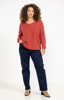 Pantalon large détail girly