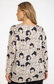 Tee-shirt maille chaude imprimé femmes