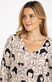 Tee-shirt maille chaude imprimé femmes
