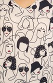 Tee-shirt maille chaude imprimé femmes